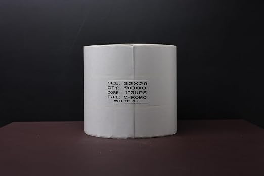 32x20 Chromo Barcode Labels Stickers